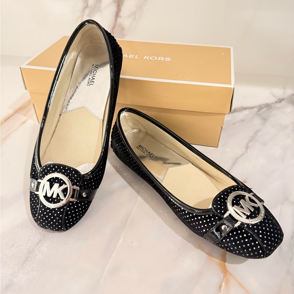Michael Kors Black Flats Sleek and Timeless